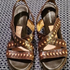 Naturalizer Wedge Platform Women Size 7 Chocolate